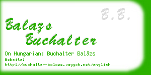 balazs buchalter business card